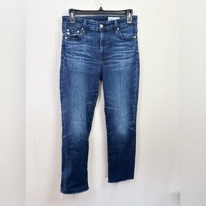 AG Adriano Goldschmeid mari mid rise slim straight jeans size 27